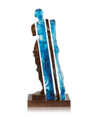 Daum L'Ame De Vénus Blue and Bronze By Arman 125ex Sculpture