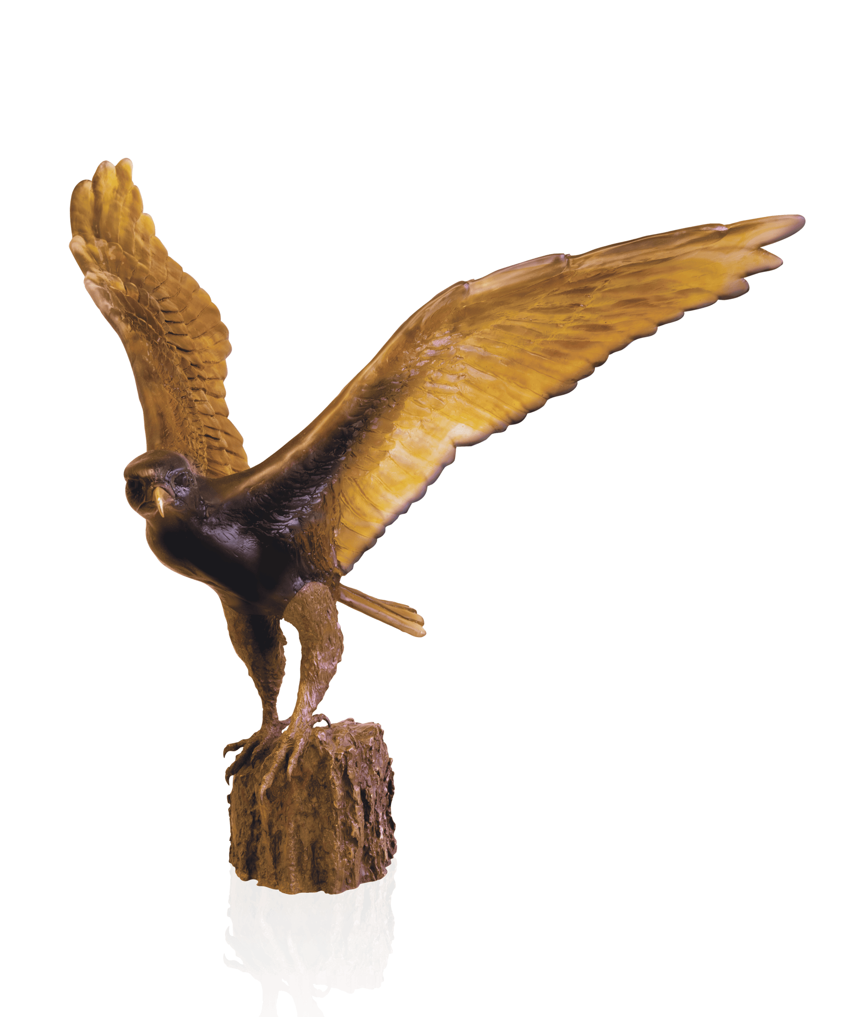 Daum L'envol Du Faucon By Madeleine Van Der Knoop 75ex Sculpture