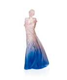 Daum L'hiver En Soi By Marie Paule Deville Chabrolle 125ex Sculpture — Blue and pink
