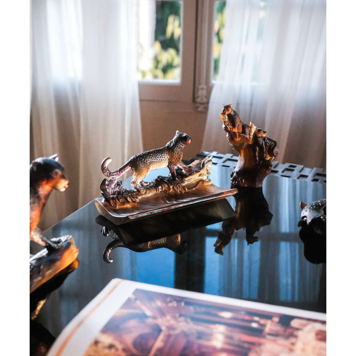 Daum Léopard Pencil Holder Decorative Tray, alternate view