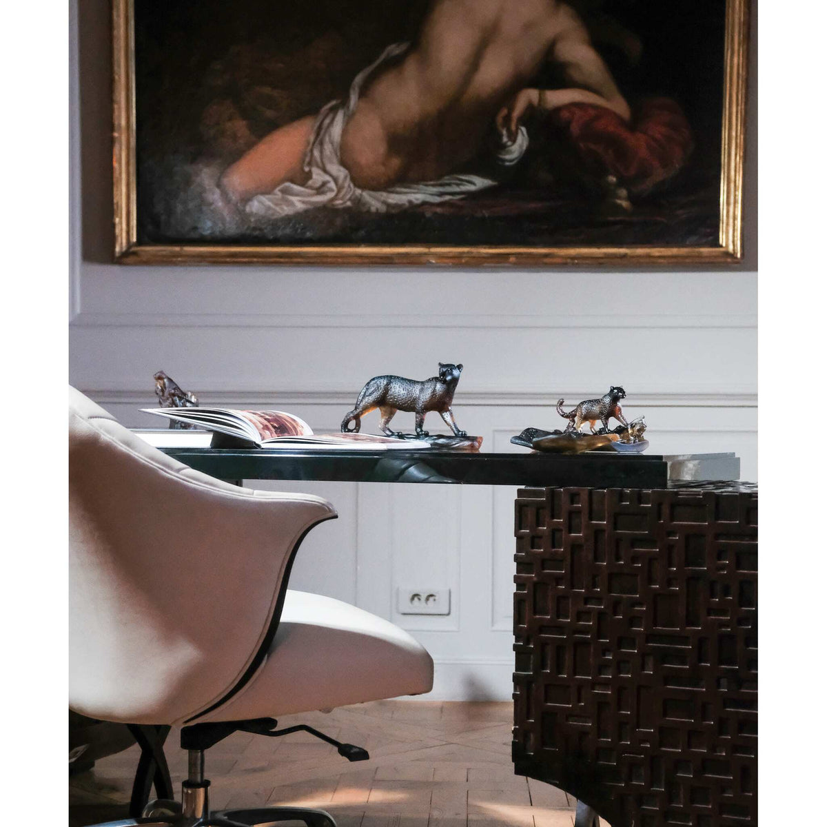 Daum Léopard Pencil Holder Decorative Tray, alternate view
