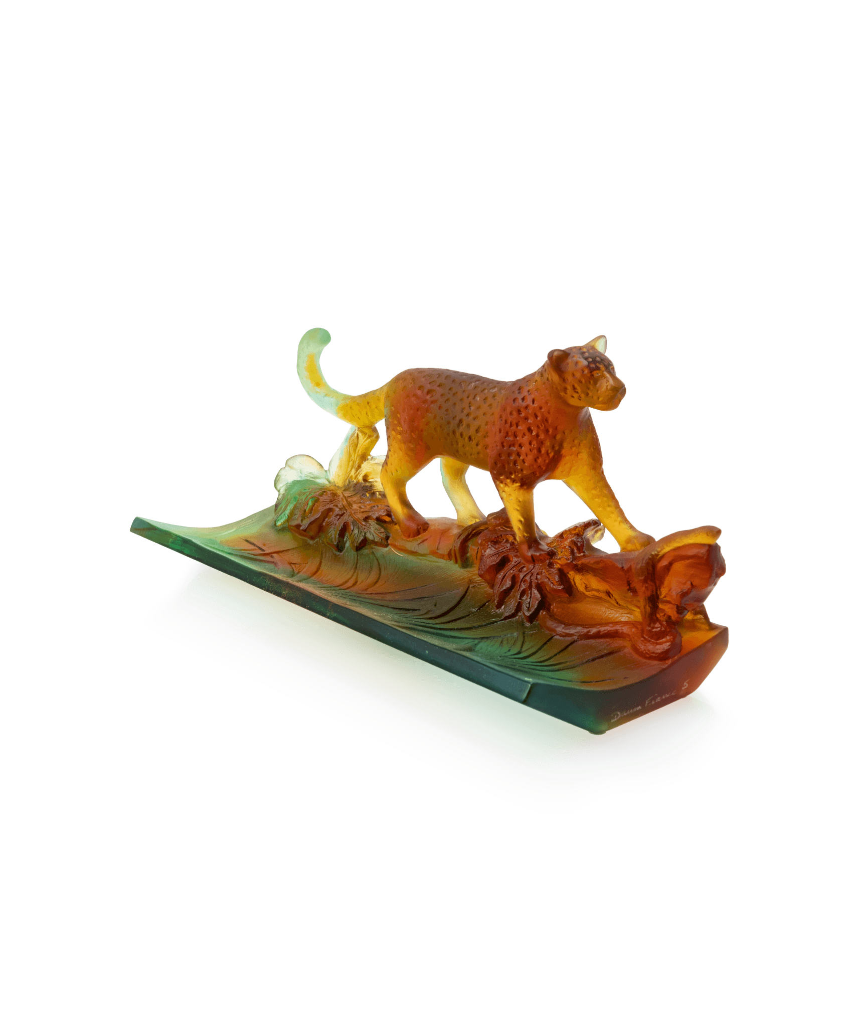 Daum Léopard Pencil Tray — Tropical