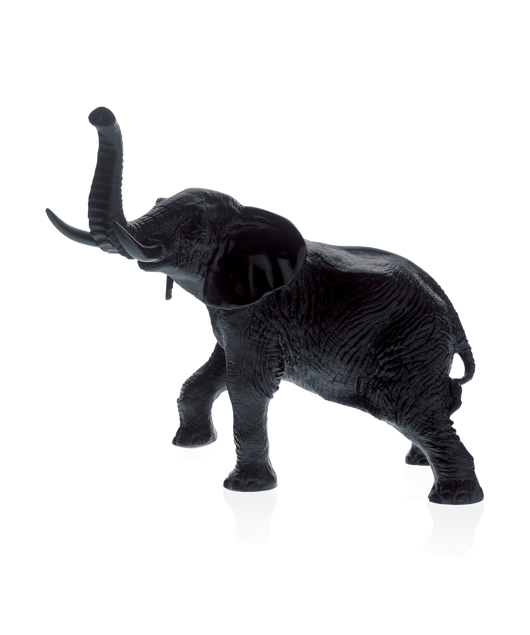 Daum Large Elephant By Jean François Leroy Sculpture — Black 1000ex