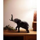 Daum Large Elephant By Jean François Leroy Sculpture – Black 1000ex, alternate view