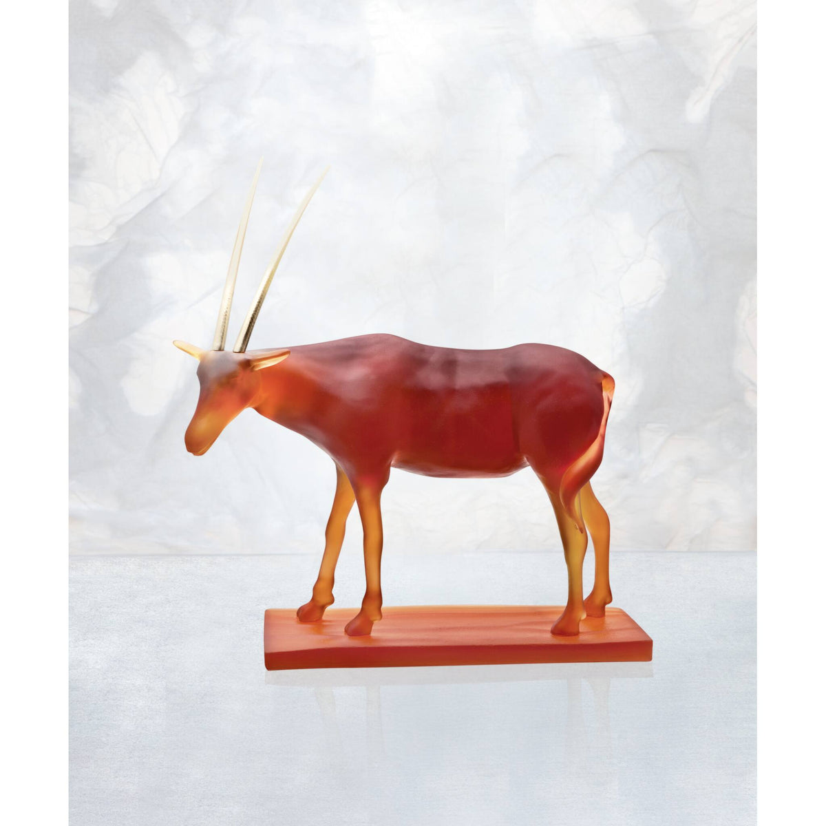 Daum Large Oryx By Hicham Lahlou 99ex Sculpture, alternate view
