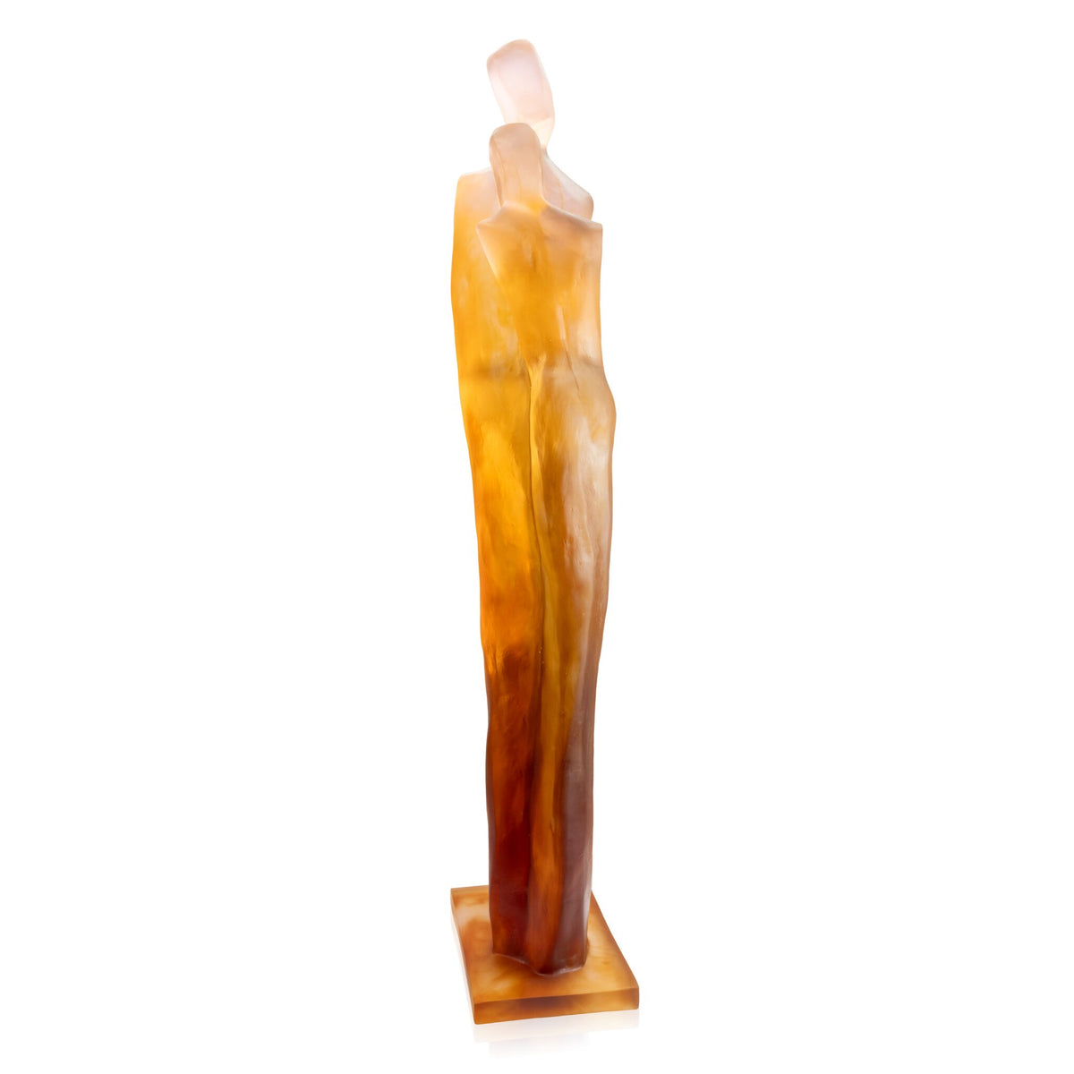 Daum Le Retour Amber and Pink By Laurence Bonnel 75ex Sculpture, alternate view