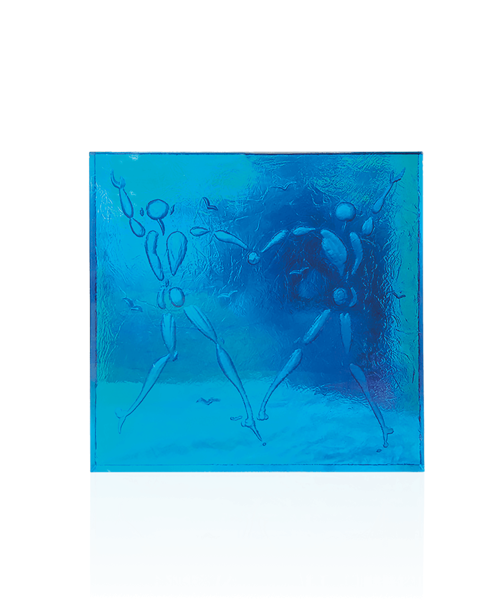 Daum Love Dance By Jérôme Mesnager Sculpture — Blue 8ex