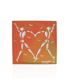 Daum Love Dance By Jérôme Mesnager Sculpture — personalized Amber 8ex