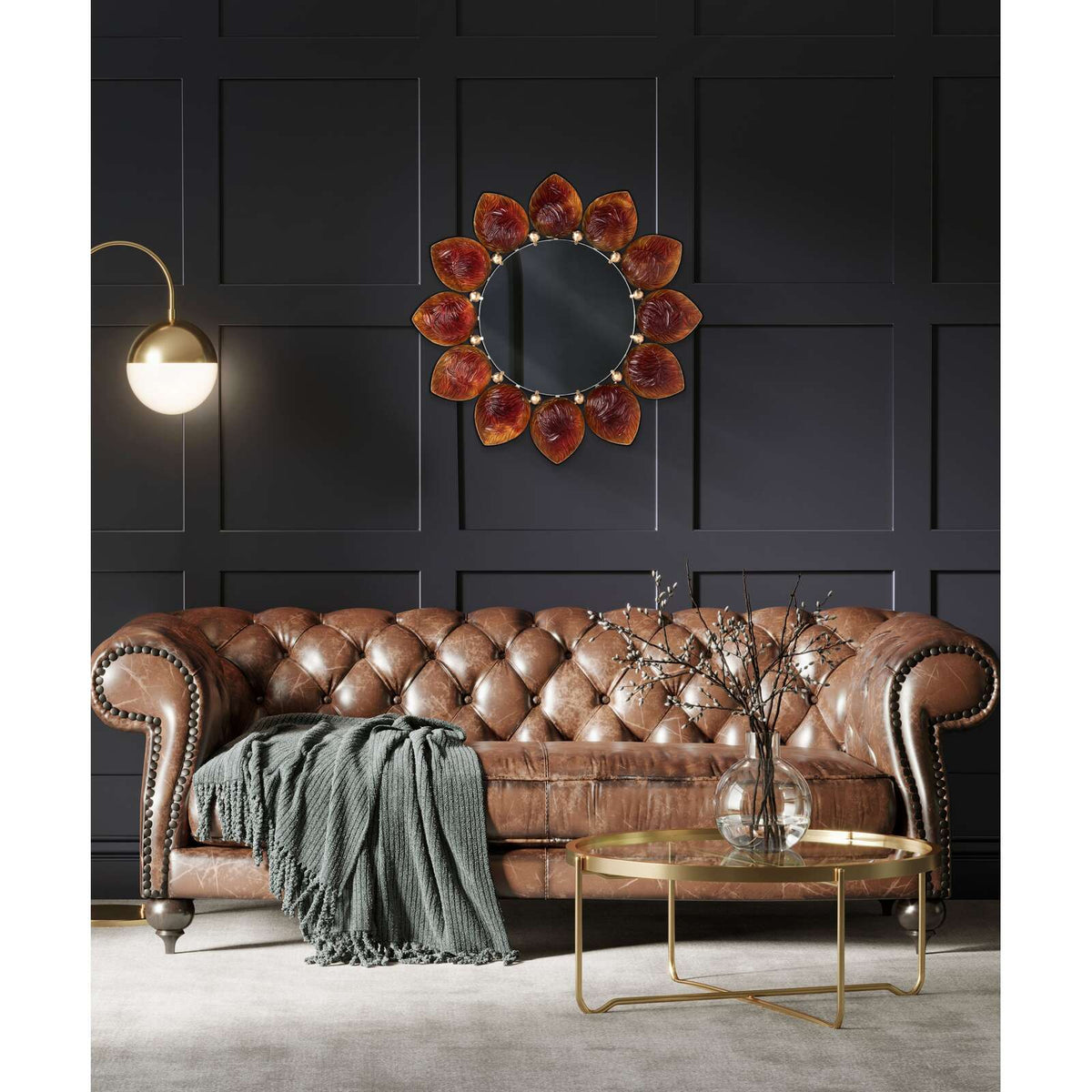 Daum Mélodie Mirror By Jacques Hurel 25ex – Amber, alternate view