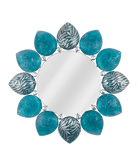 Daum Mélodie Mirror By Jacques Hurel 25ex — Turquoise