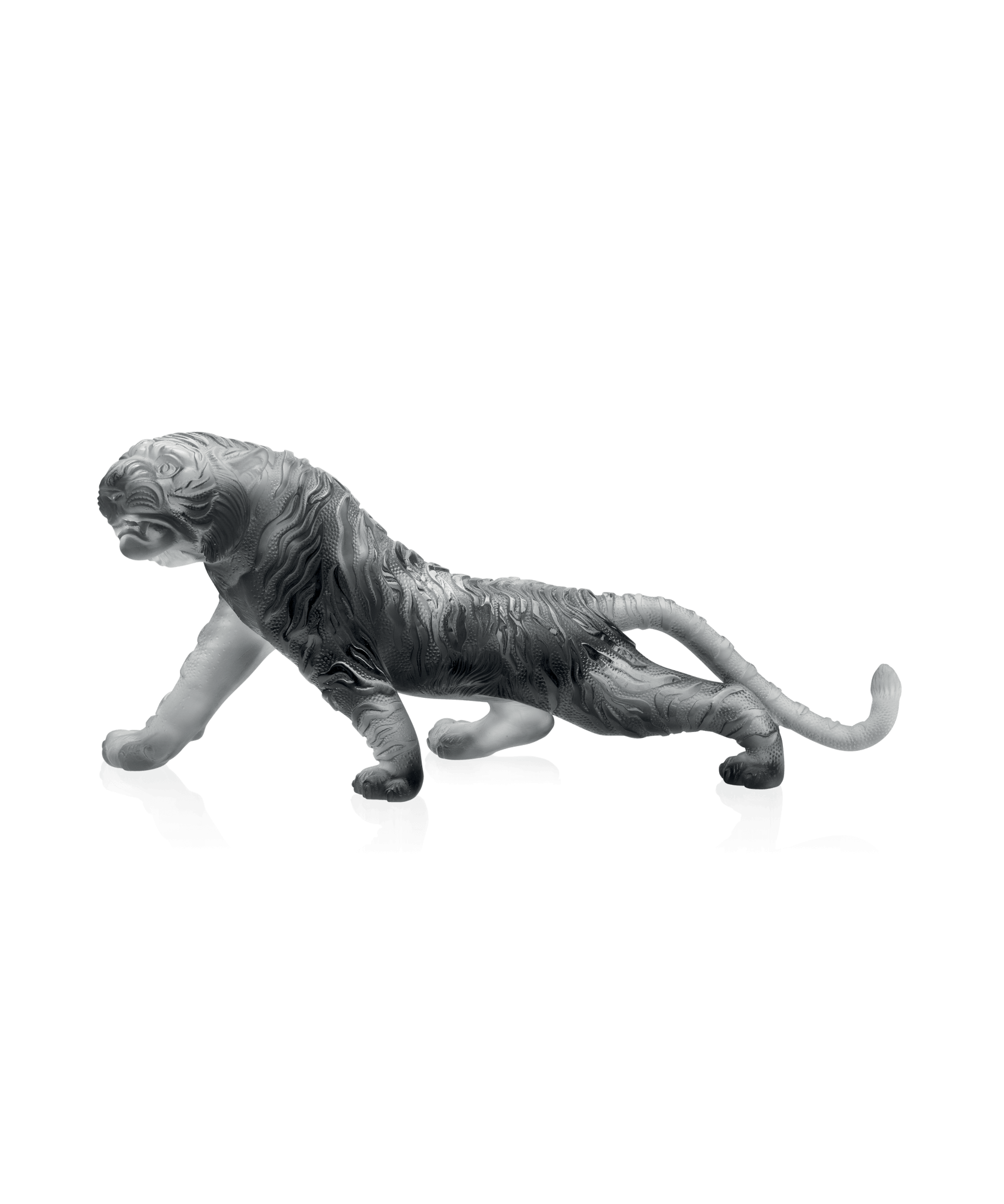 Daum Magnum Bengal Tiger 88ex Sculpture — Grey