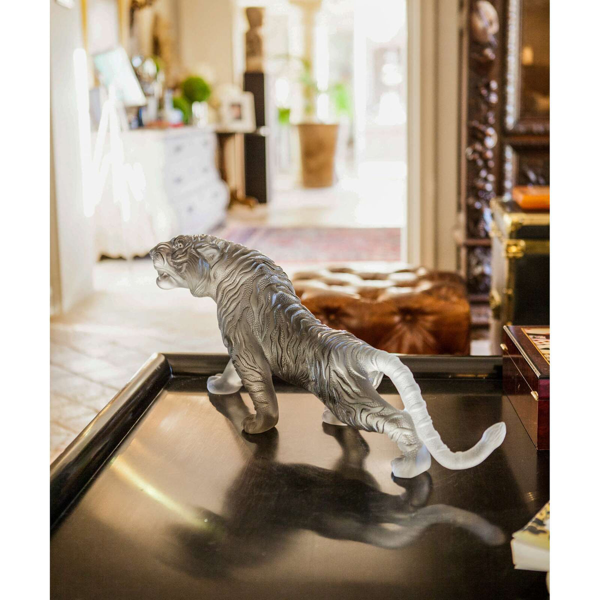 Daum Magnum Bengal Tiger 88ex Sculpture – Grey, alternate view