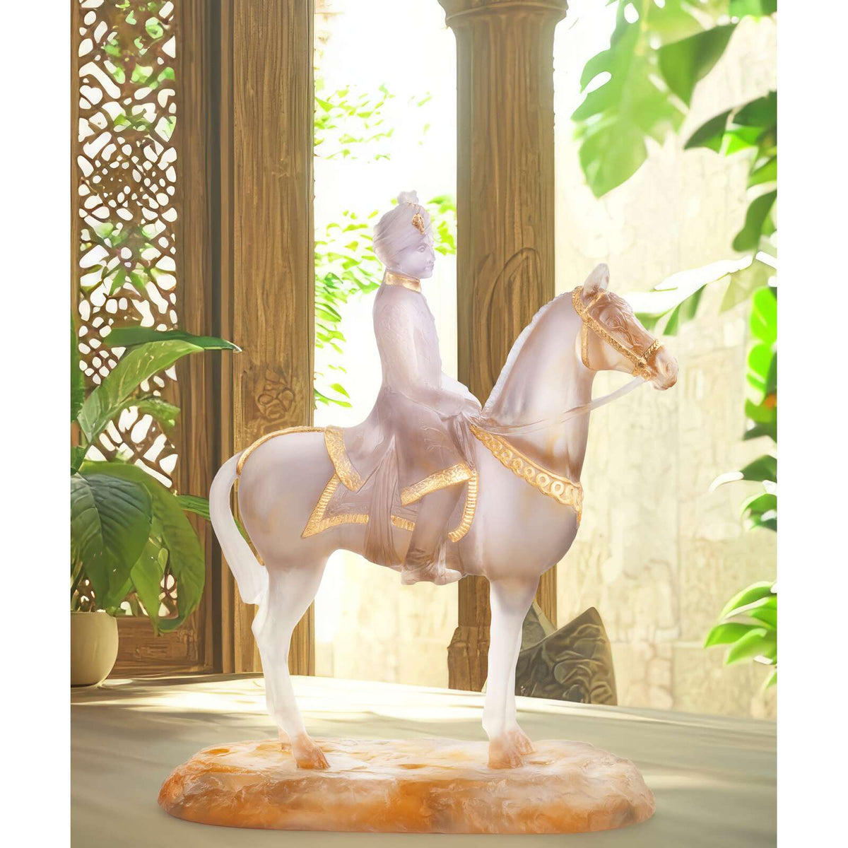 Daum Marwari Horseman 75ex Sculpture, alternate view