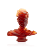 Daum Masque De Verre By Jean Faucheur Sculpture — Amber 75ex