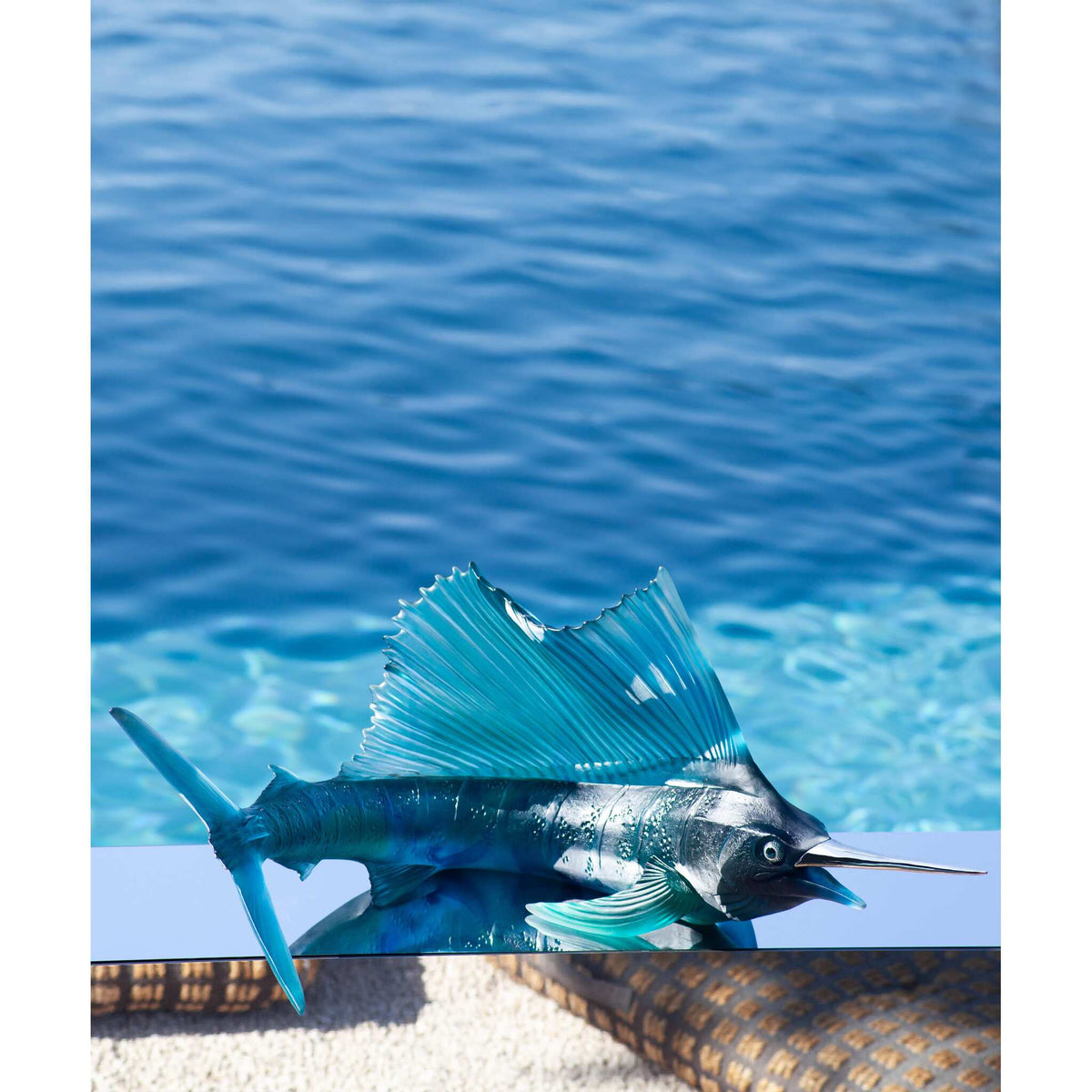 Daum Maya Emperor Sailfish 50ex Sculpture, alternate view