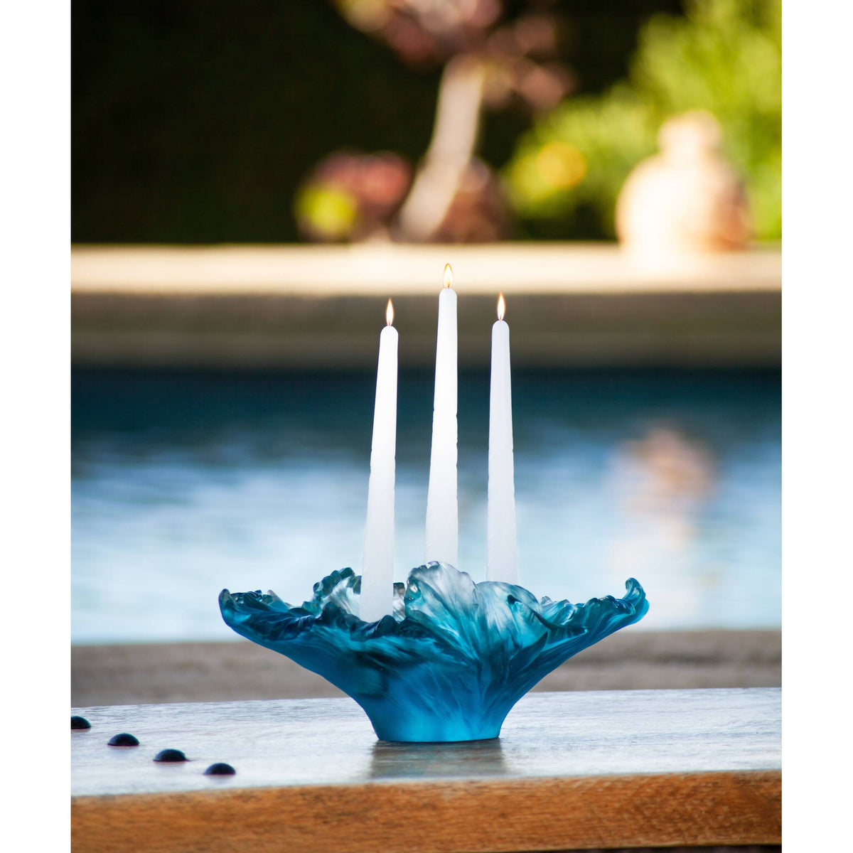 Daum Maya Medium Candelabra 225ex Candleholder, alternate view
