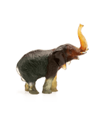 Daum Medium Elephant By Jean François Leroy Sculpture — Green and amber