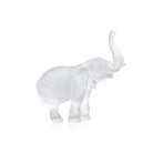 Daum Medium Elephant By Jean François Leroy Sculpture — White