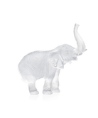 Daum Medium Elephant By Jean François Leroy Sculpture — White