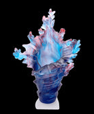 Daum Mer De Corail Large Vase — Blue and red