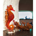 Daum Mer De Corail Medium Bowl Red – Amber, alternate view