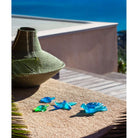 Daum Mer De Corail Medium Sea Turtle Blue Sculpture – Original, alternate view