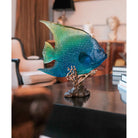 Daum Mer De Corail Royal Angelfish Sculpture – Blue and yellow 125ex, alternate view