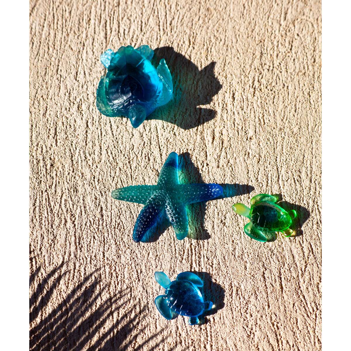 Daum Mer De Corail Starfish Sculpture – Blue, alternate view