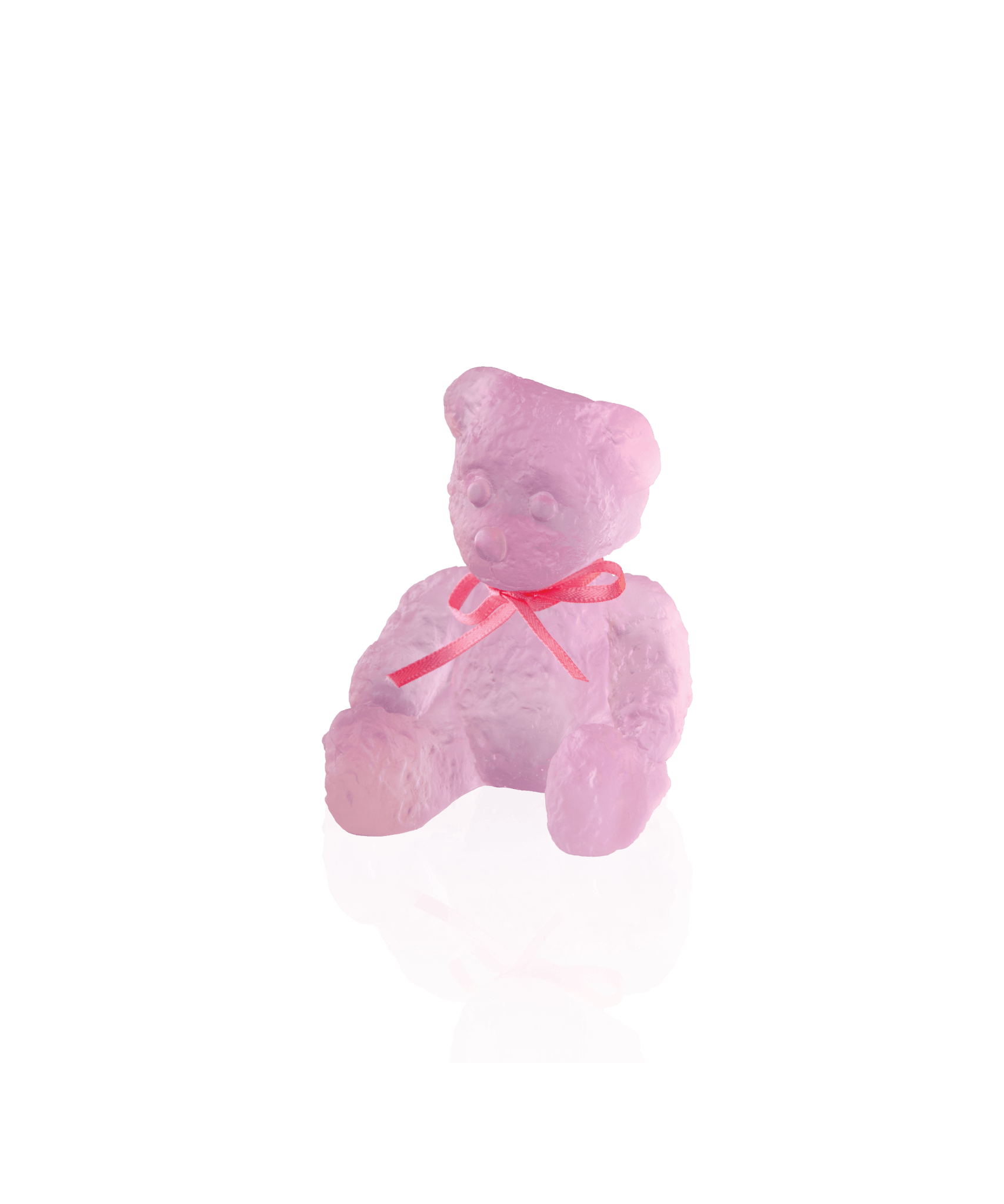 Daum Mini Doudours By Serge Mansau Sculpture — Pink