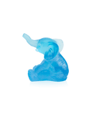 Daum Mini Elephant Sculpture — Blue