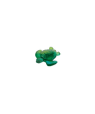 Daum Mini Turtle Sculpture — Turquoise