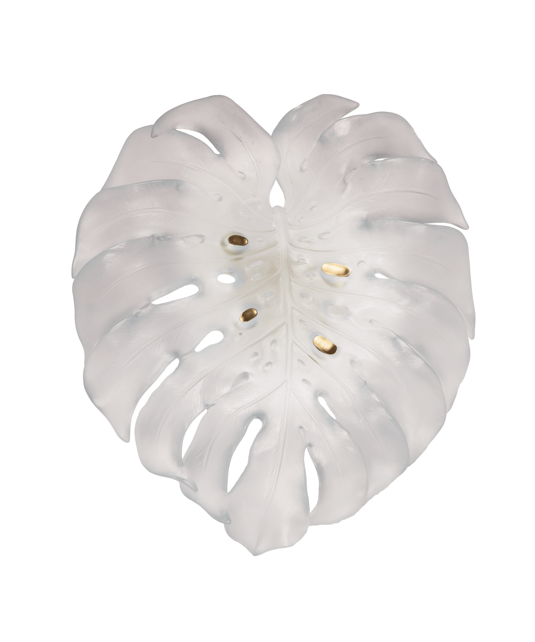 Daum Monstera Large Wall Lamp By Emilio Robba Wall Sconce — White
