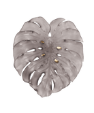 Daum Monstera Large Wall Leaf By Emilio Robba Wall Sculpture — Grey