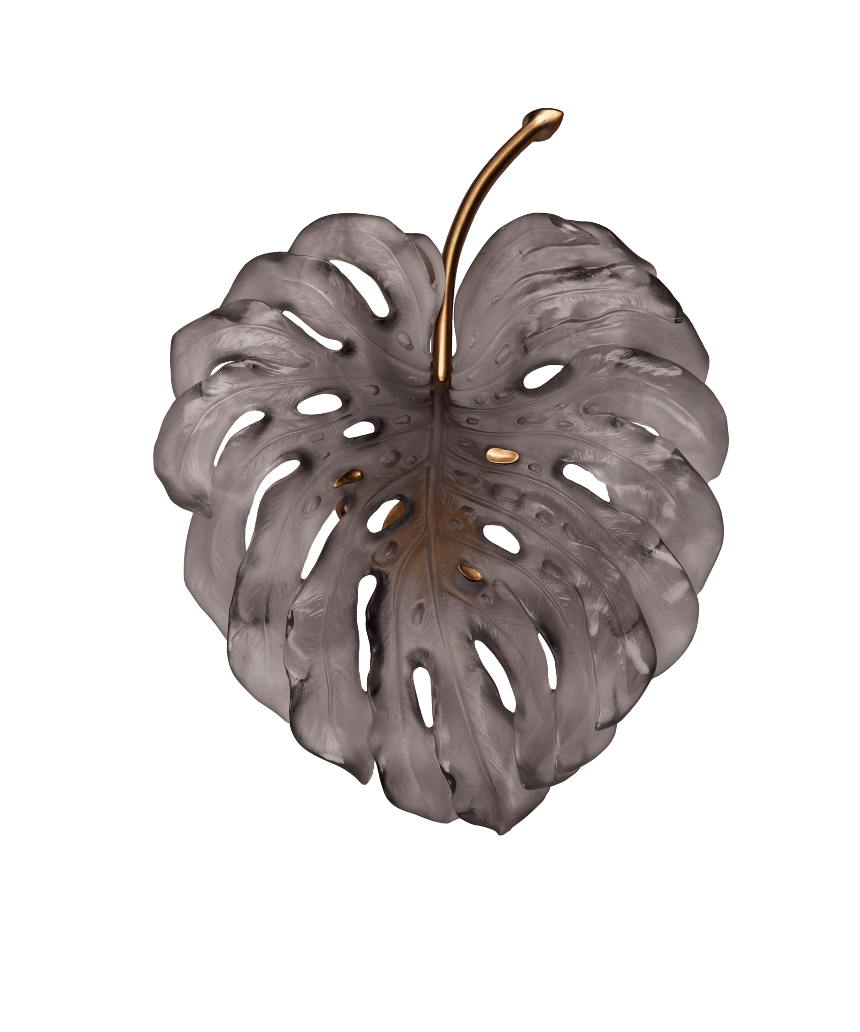 Daum Monstera Small Wall Lamp By Emilio Robba Wall Sconce — Grey