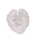 Daum Monstera Small Wall Leaf By Emilio Robba Wall Sculpture — short fixing White