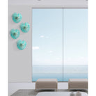 Daum Monstera Small Wall Leaf By Emilio Robba Wall Sculpture – Size Turquoise, alternate view