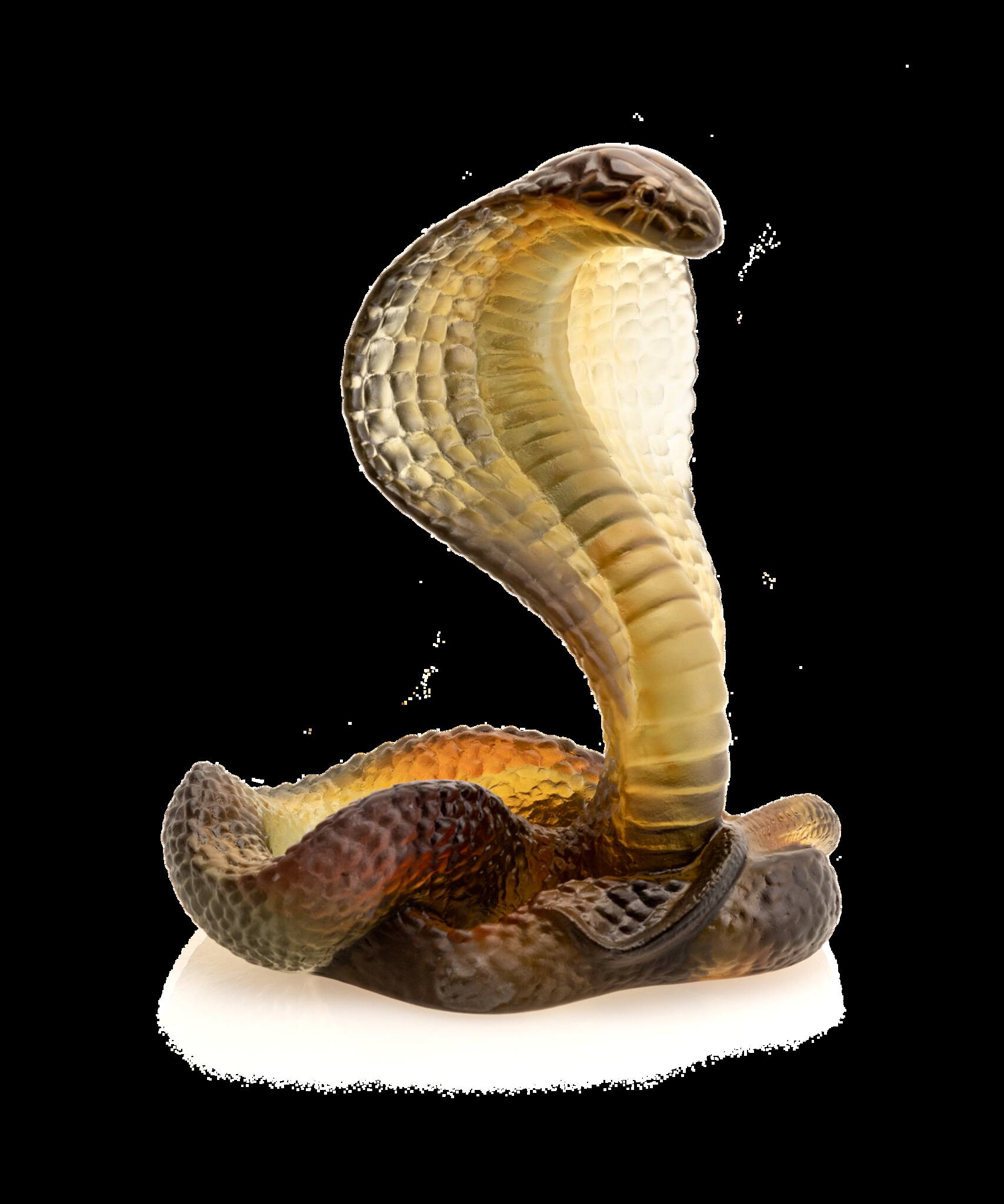 Daum Naja 500ex Sculpture — Amber and grey