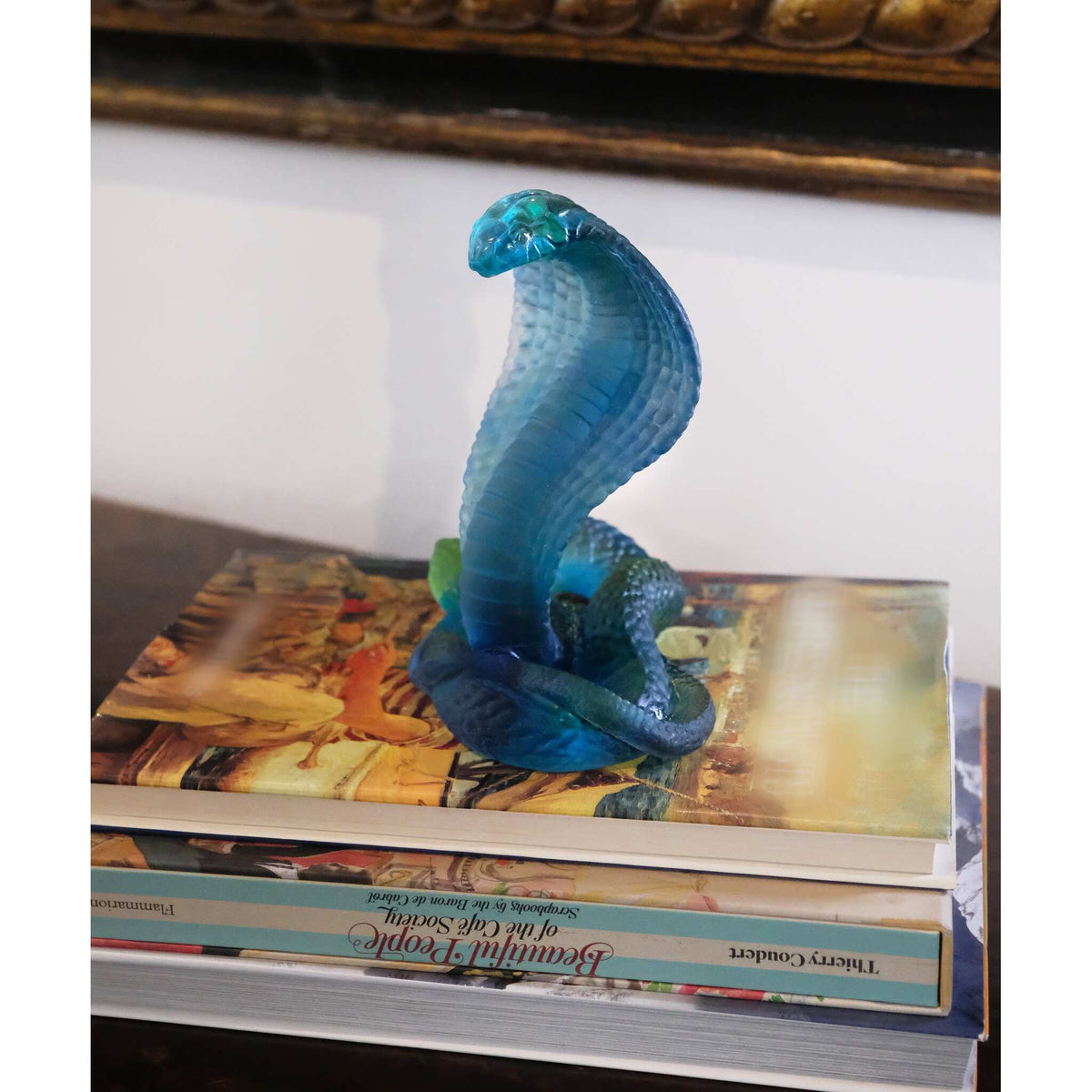 Daum Naja 500ex Sculpture – Blue, alternate view