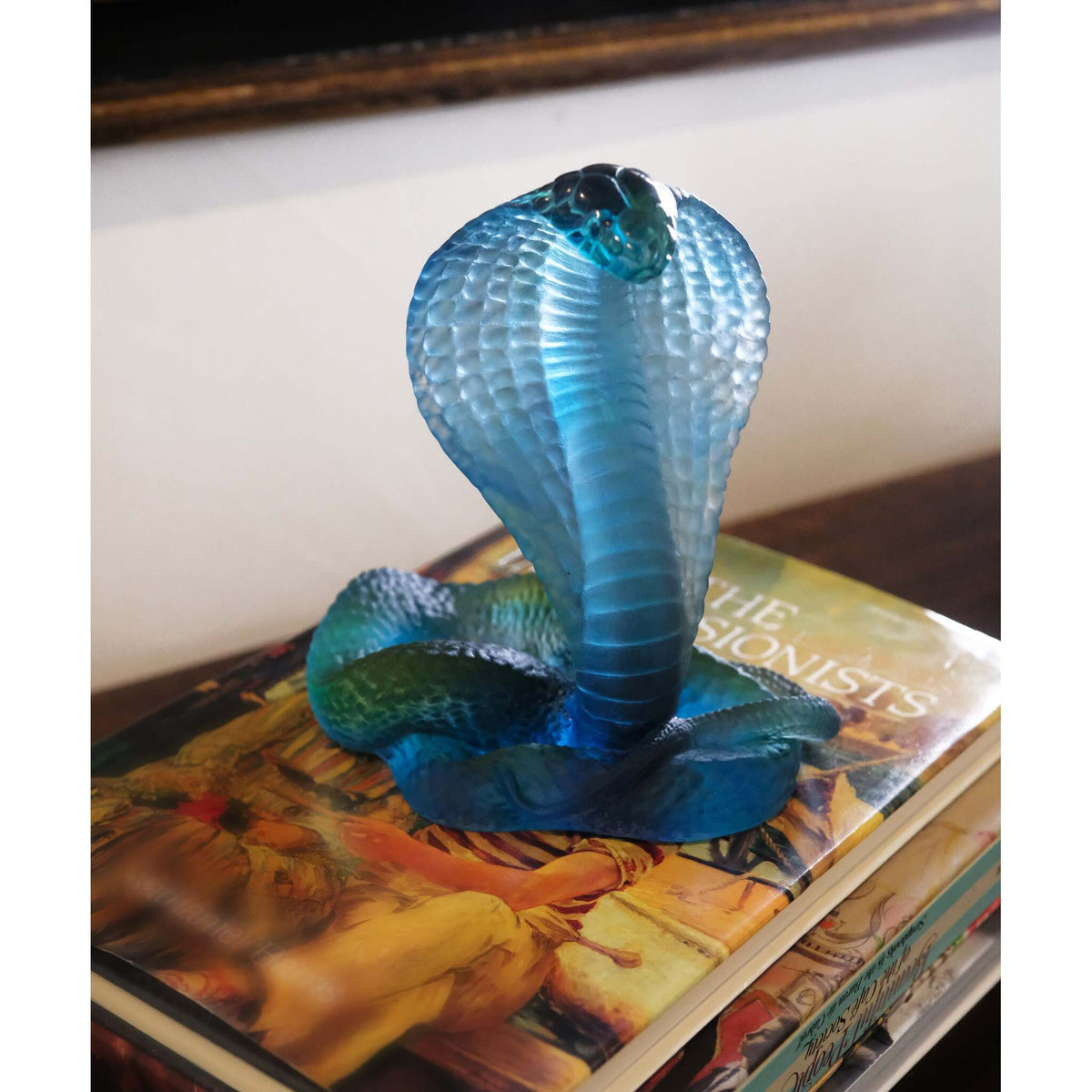 Daum Naja 500ex Sculpture – Blue, alternate view