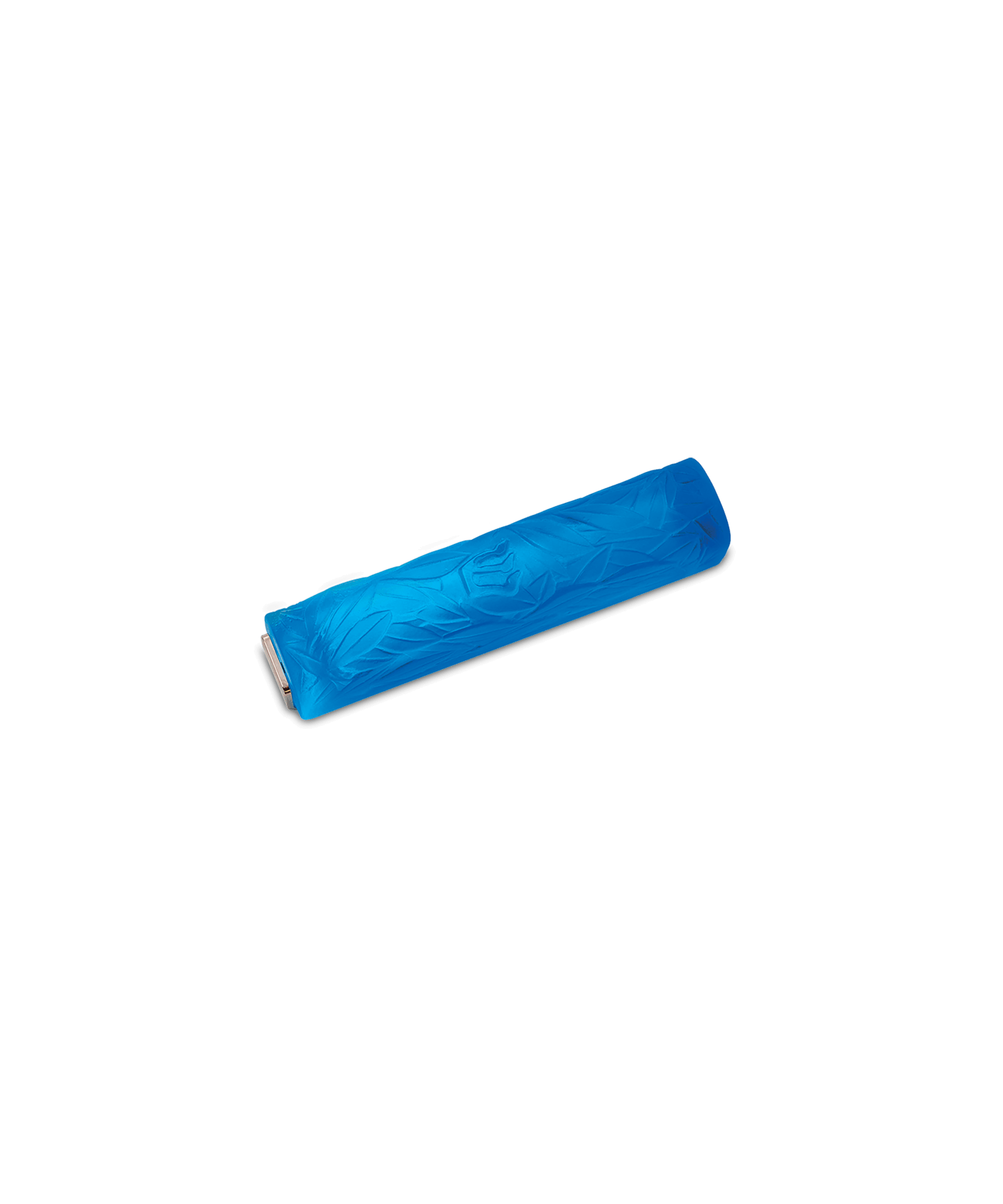 Daum Olive Leaf Mezuzah Sculpture — Blue