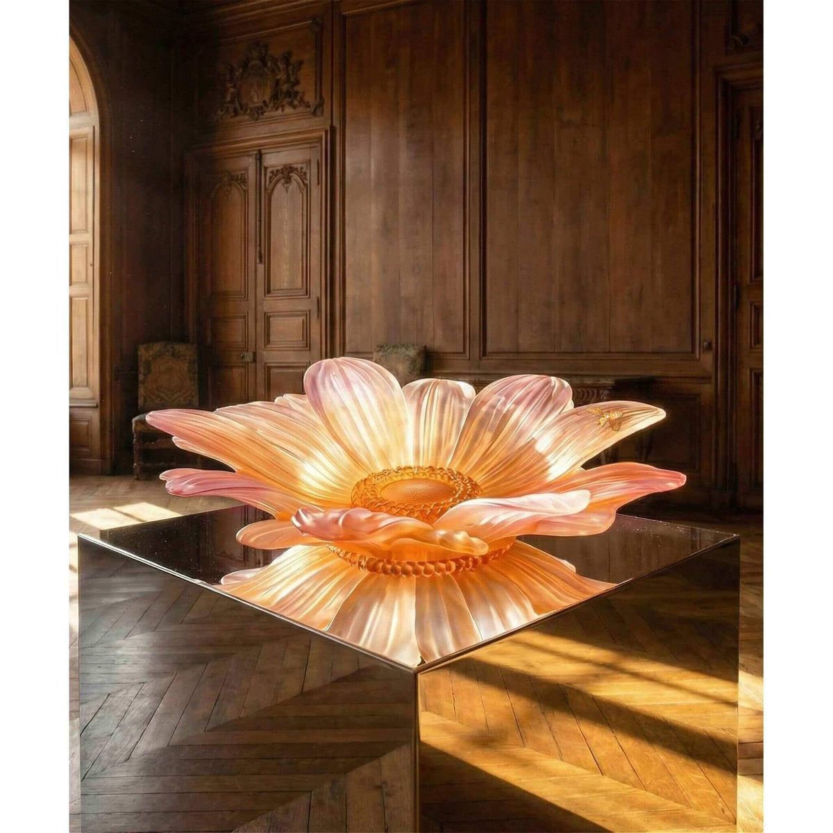Daum Or D'Abeille Centerpiece 175ex Sculpture, Daum crystal, view 2
