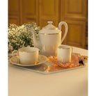 Daum Or D'Abeille Coffee and Crystal Cup & Saucer Set – Cup saucer, alternate view