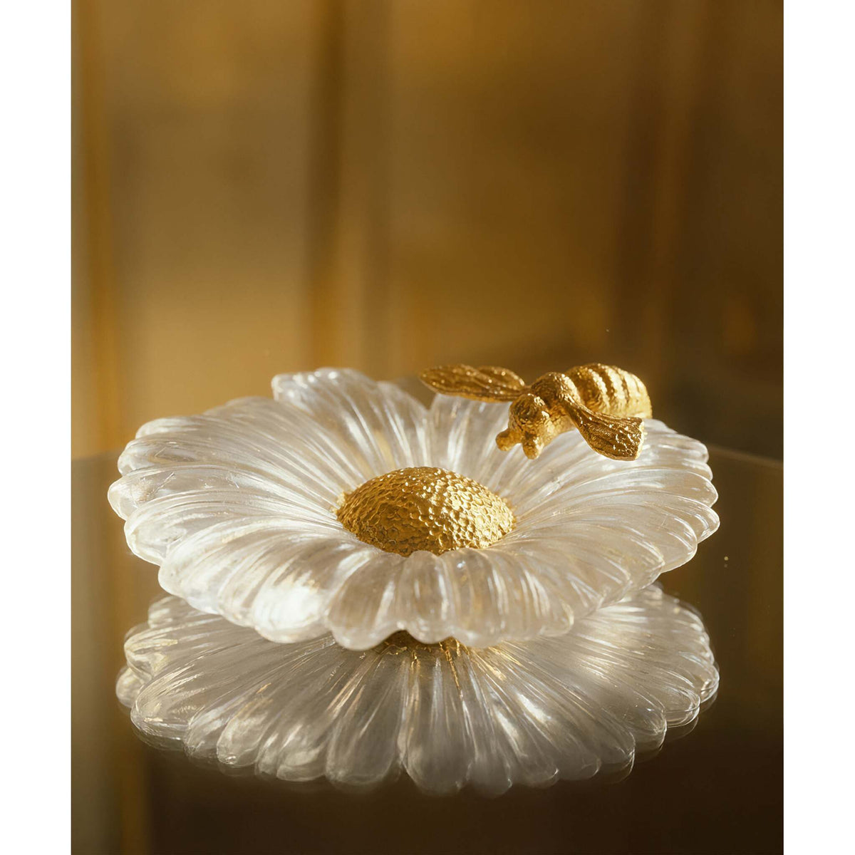Daum Or D'Abeille Decorative Flower Sculpture, alternate view