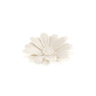 Daum Or D'Abeille Floral Sculpted Candle Candleholder — White