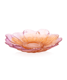 Daum Or D'Abeille Medium Presentation Flower Sculpture — Amber pink