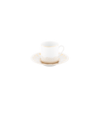 Daum Or D'Abeille Sculpture — Set of 2 coffee cups and saucers