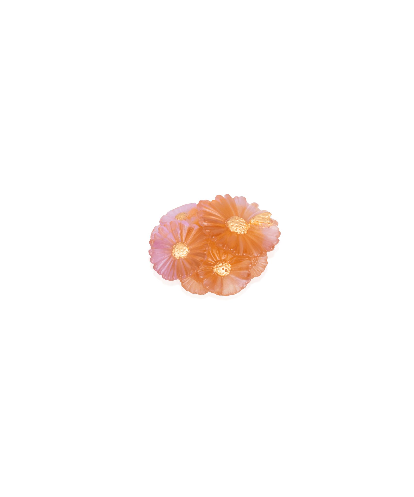 Daum Or D'Abeille Small Decorative Bouquet Sculpture