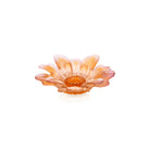 Daum Or D'Abeille Small Presentation Flower Sculpture — Amber pink