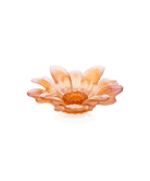 Daum Or D'Abeille Small Presentation Flower Sculpture — Amber pink