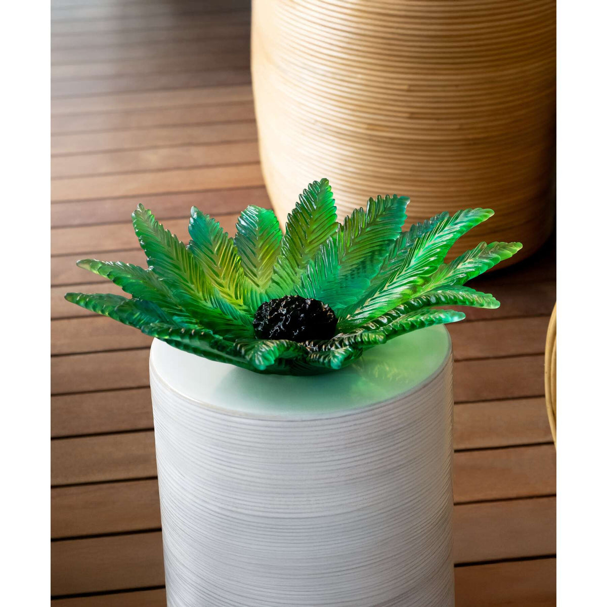Daum Palm Beach Large Centerpiece By Emilio Robba 375ex Sculpture, lifestyle view